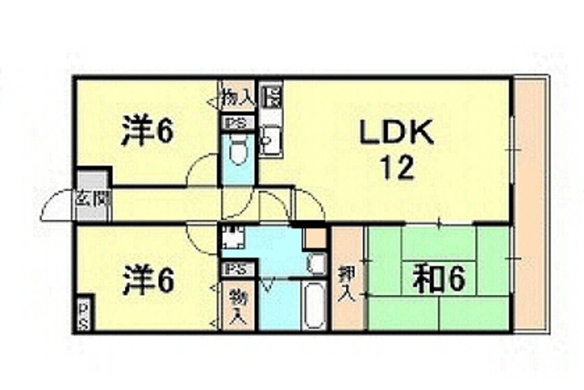兵庫県西宮市門戸岡田町 間取り