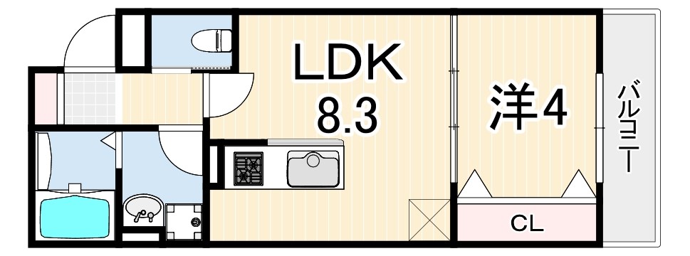 メゾンヒロナ昭和南通 間取り