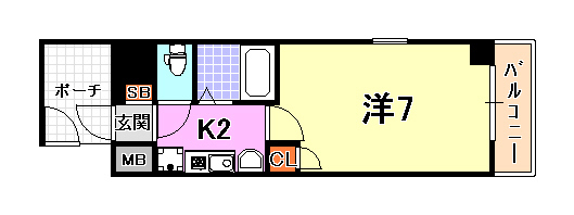 エステムコート新神戸エリタージュ 間取り
