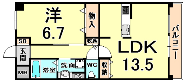 グランジェ東甲子園 間取り