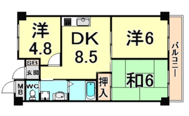尼崎梅の木公園アーバンリズ 間取り