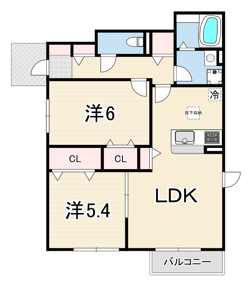 MAISON DE HIRO 1 間取り