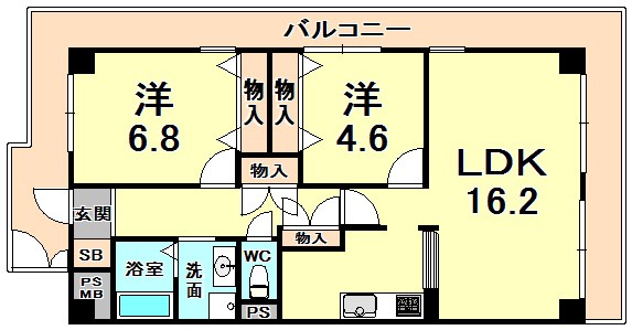 サンラトール甲陽園 間取り