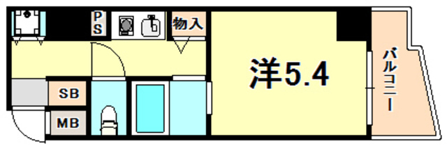兵庫県神戸市中央区北長狭通５丁目 間取り
