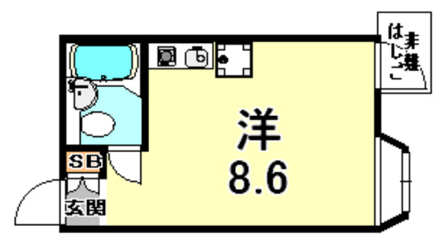 サンヴィラ六甲道パート2 間取り