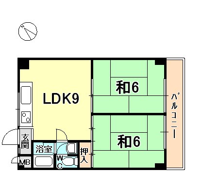 リバーサイド甲陽園 間取り