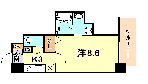 カシータ神戸元町JP 間取り