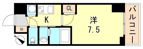 セレニテ神戸元町クレア 間取り