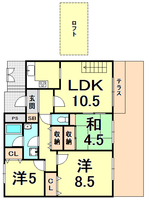 ロイヤルメゾン甲陽園2 間取り