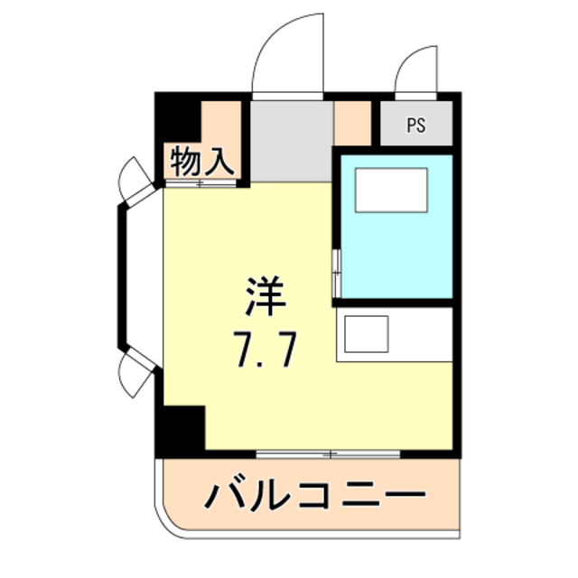 シャトー第7神戸 間取り