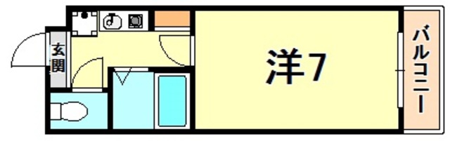 兵庫県神戸市中央区上筒井通６丁目 間取り