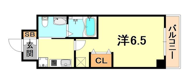 エステムプラザ神戸三宮ルクシア 間取り