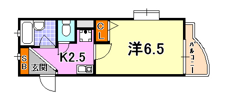 エスリード三宮フラワーロード 間取り