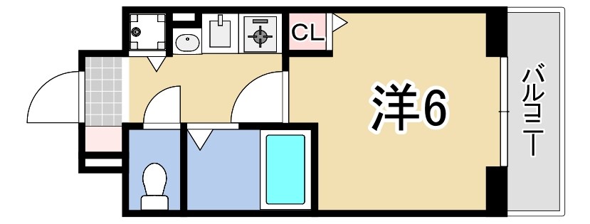 エステムコート神戸･県庁前2 間取り