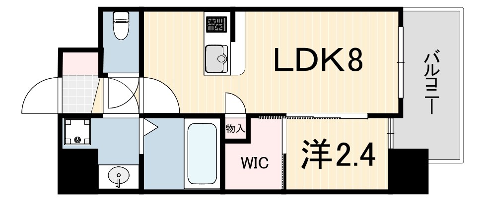 プレリスNEO神戸湊川公園ヴェルト 間取り