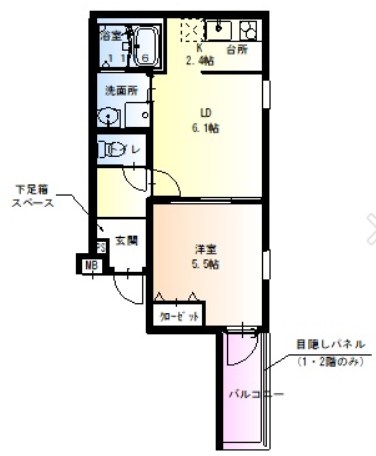 フジパレス甲子園口3番館 間取り
