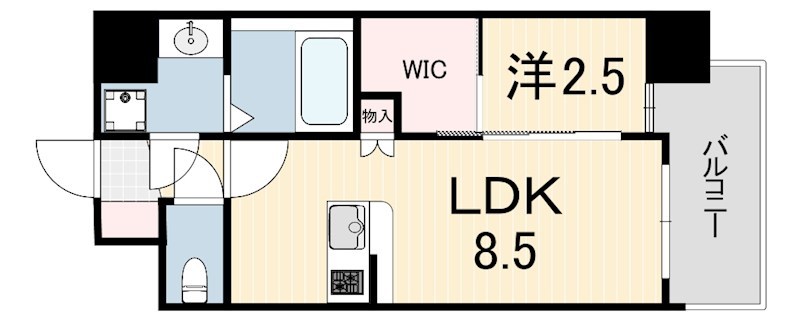 プレリスNEO神戸湊川公園ヴェルト 間取り