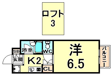 ヴィラ･スリースター尼崎 間取り