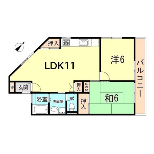 兵庫県神戸市灘区篠原北町３丁目 間取り