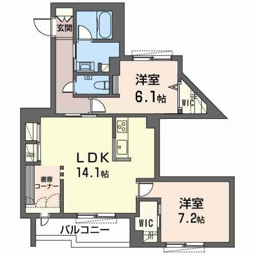 兵庫県西宮市甲子園口北町 間取り