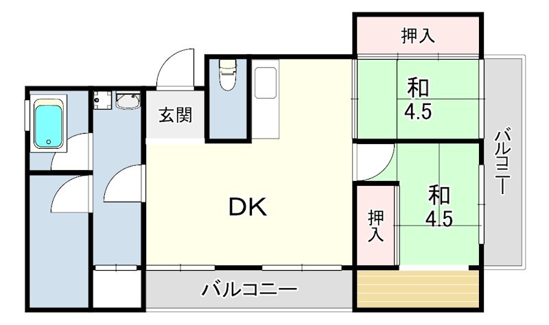 エクリート朝霧 間取り