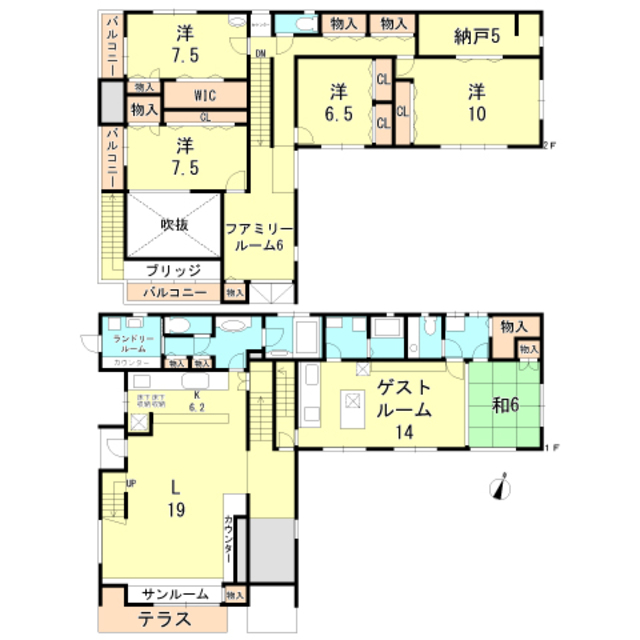 大原町戸建て 間取り
