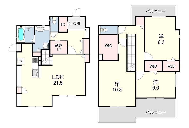 芦屋市涼風町26-6 間取り