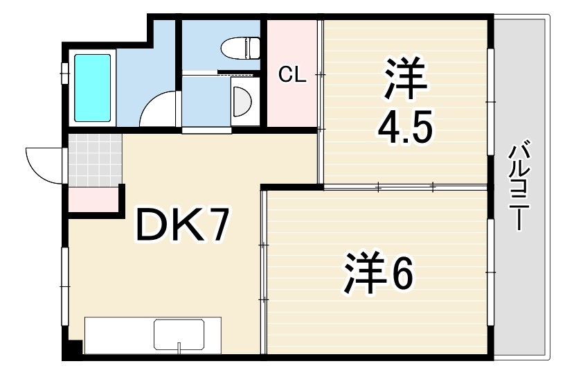 兵庫県神戸市東灘区深江本町４丁目 間取り