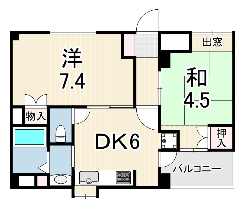 フロンテージ芦屋  間取り