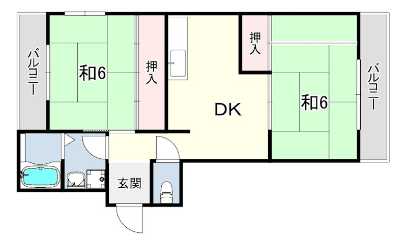 エクリート朝霧 間取り
