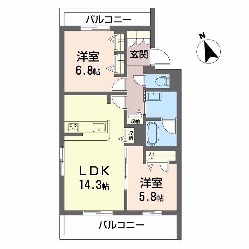 兵庫県明石市大久保町江井島 間取り