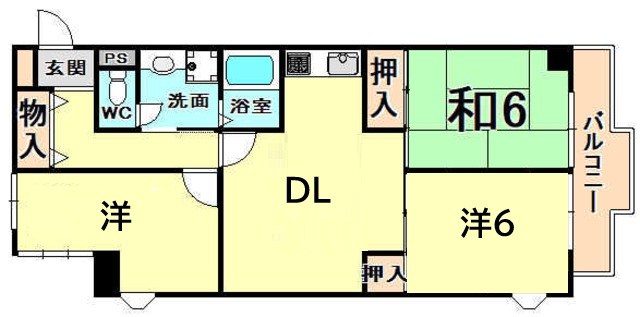 兵庫県西宮市小曽根町３丁目 間取り