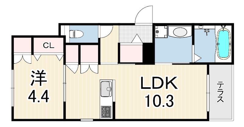 URBAN RISM COURT 西宮北口 間取り