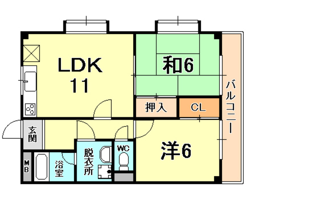兵庫県西宮市天道町 間取り