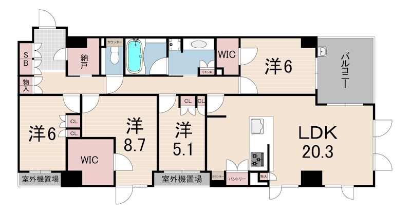 パークシュロス芦屋 間取り