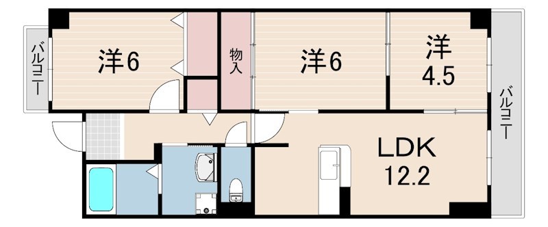 フロレセール南六甲 間取り