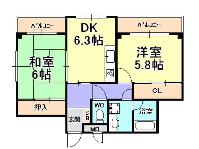 チェスナットヒル芦屋 間取り