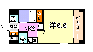エステムコート新神戸エリタージュ 間取り