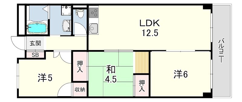 ユニハイム明石 間取り