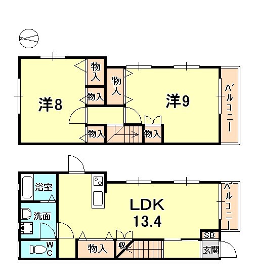 バラード夙川1 間取り