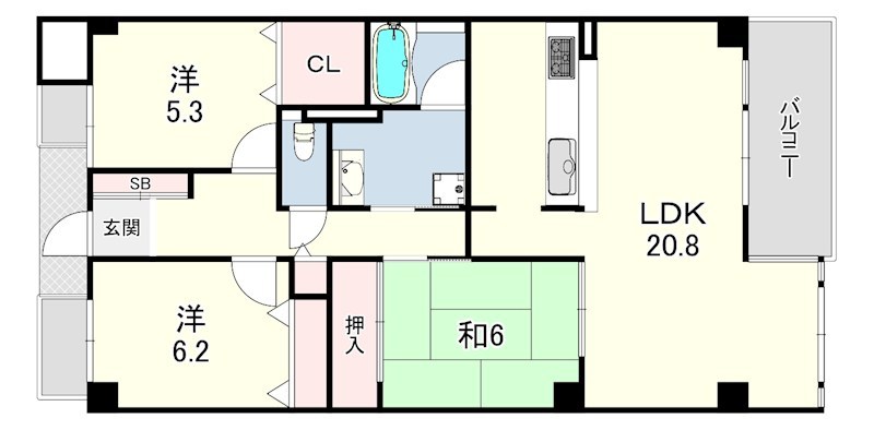 ラ・モール芦屋   間取り
