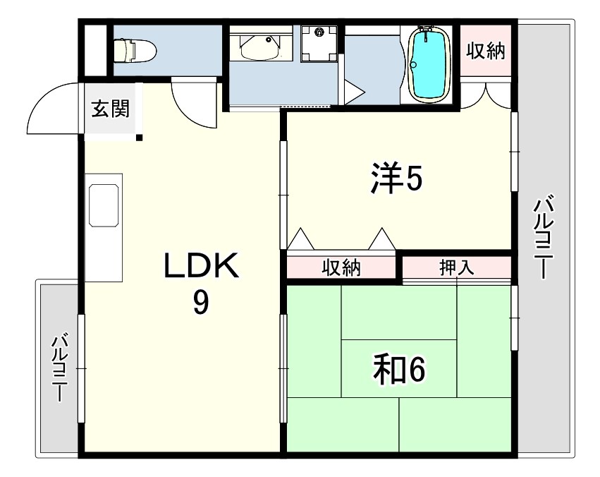 来田ハイツ 間取り