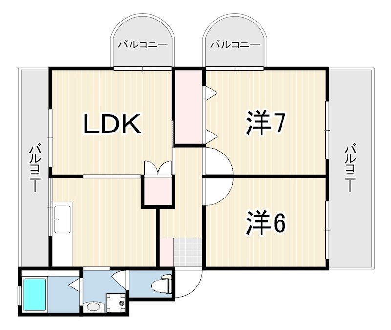 芦屋東山プリンス  間取り