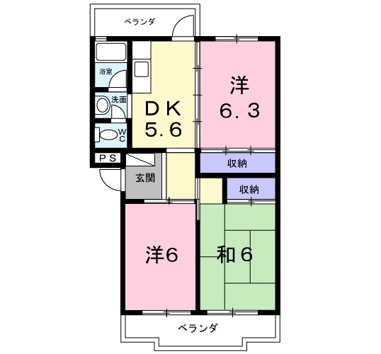 第一コーポ学苑 間取り