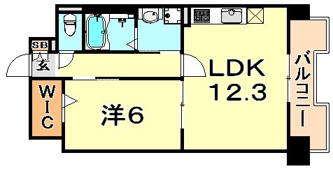 エル･イソベ三宮 間取り