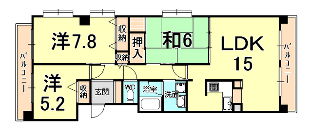 ジュエルコート甲子園口2 間取り