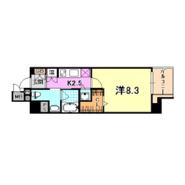 レジディア神戸磯上 間取り