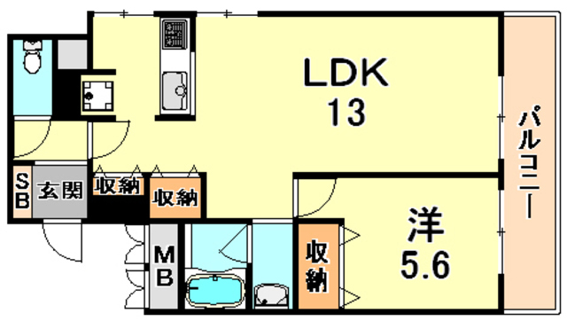 兵庫県神戸市東灘区魚崎中町４丁目 間取り
