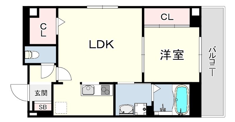 サンシエ神戸元町 間取り
