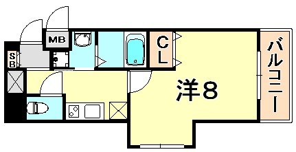 エスティ・ロアール神戸駅前 間取り